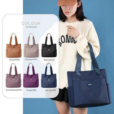 2024 Große Nylon-Oxford-Schultertasche für Damen