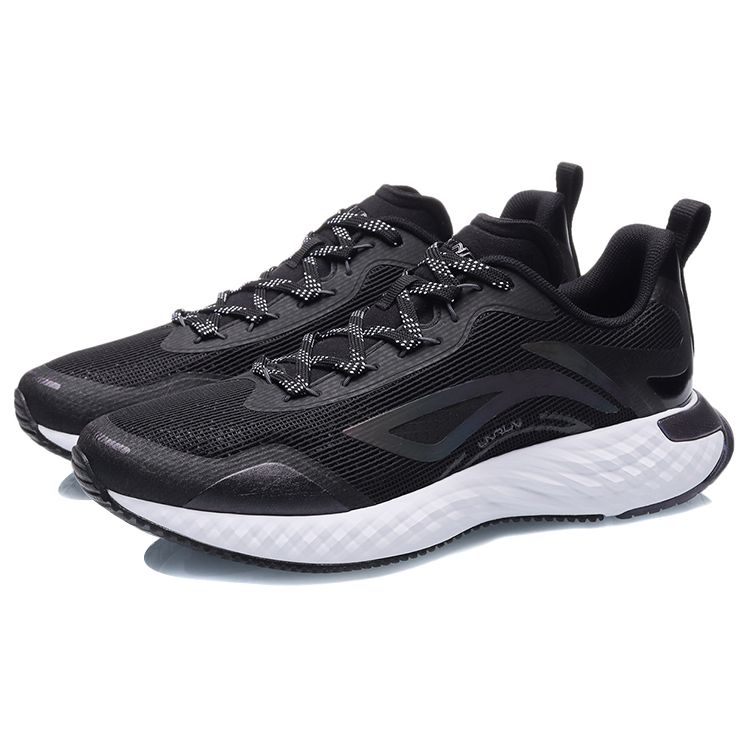Li-Ning Breathable Lightweight Low-Top Running Shoes Unisex Sneakers Black ARHR067-1