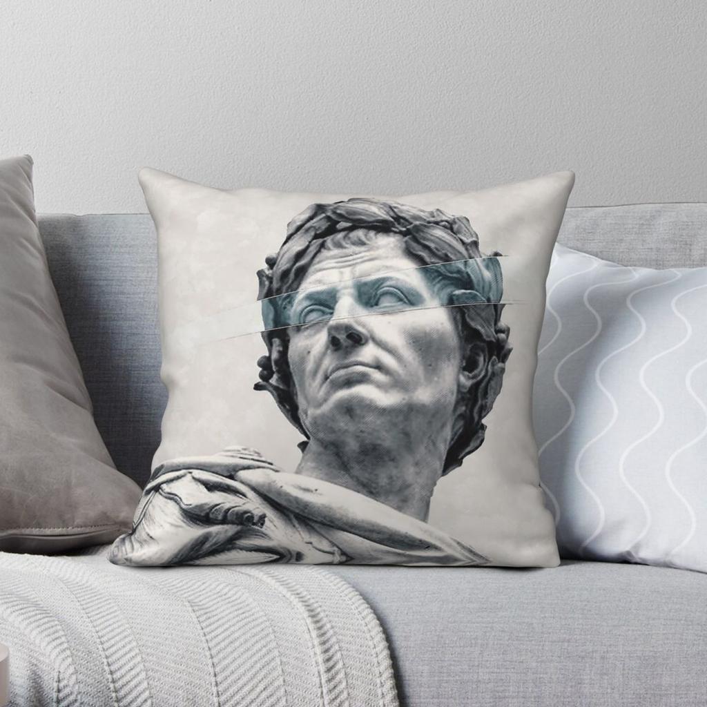 Julius Caesar Roman Dictator Square Pillowcase Polyester Linen Velvet Pattern Decor Throw Pillow Case Sofa Seater Cushion Cover