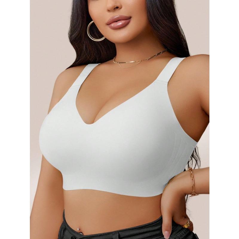 Übergröße Trägerloser Nahtloser Tank-Top-Stil Push-Up BH für Damen mit großer Brust