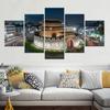 5 Pieces Wall Art Canvas Prints South Korea Paldamun Gate Poster Painting Modular Picture Home Decor Living Room Artwork No Frame