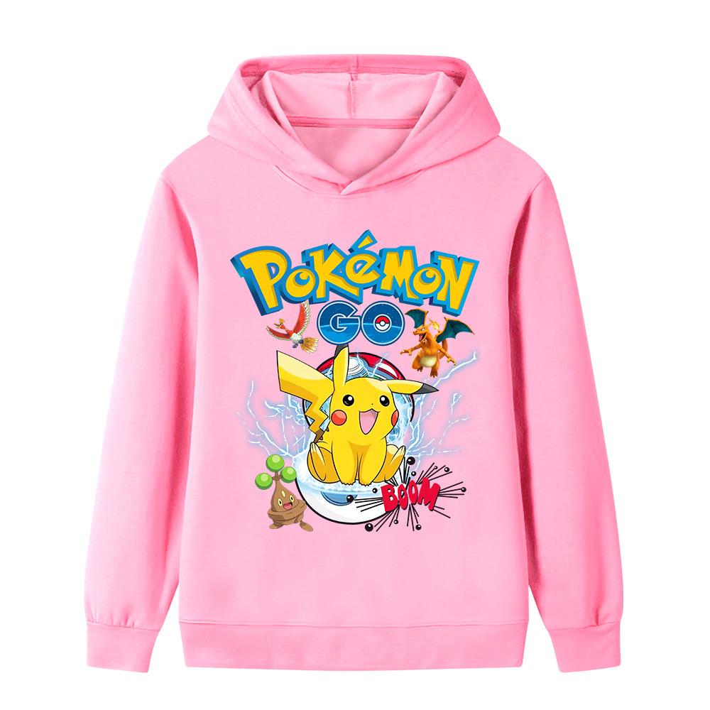 Autumn Kids Pullover Hoodie, Colorful Fantasy Monster Cartoon Group Graphic Print, Comfortable Material, Great Clothes for School And Outdoor Trips