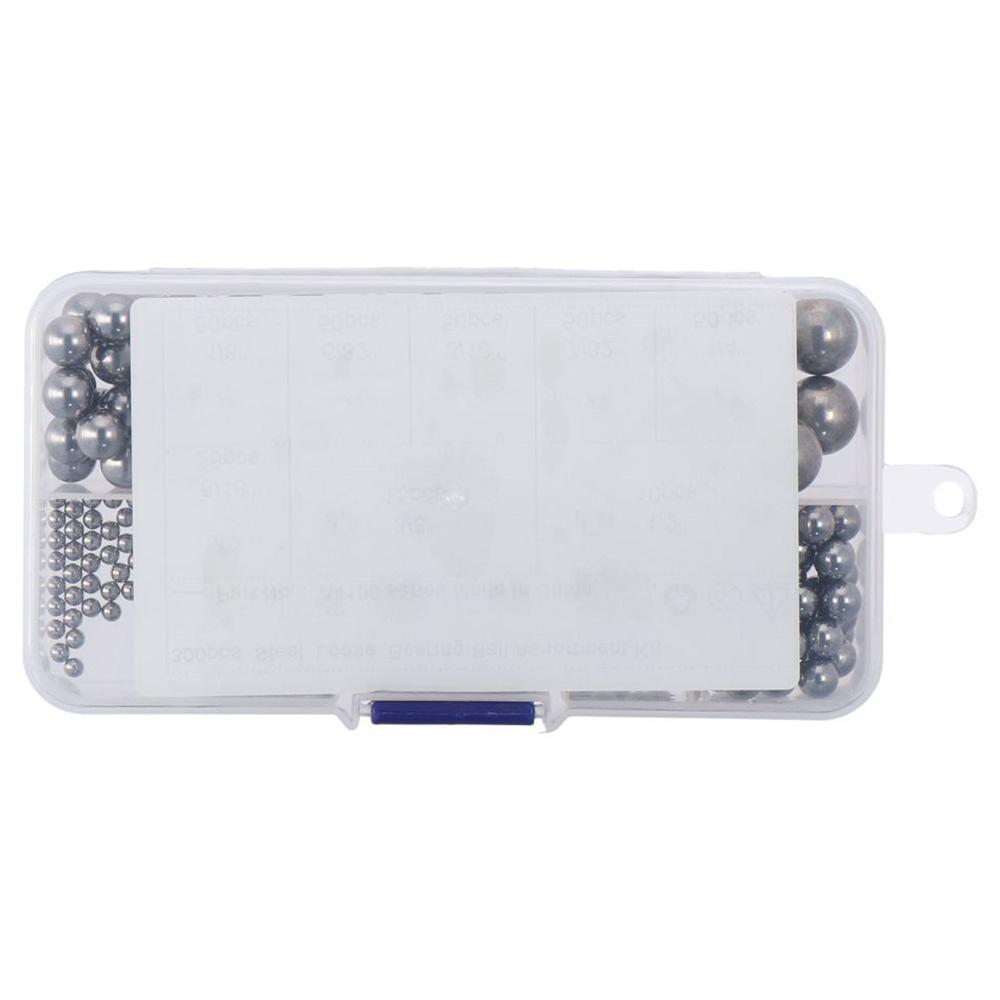 300pcs 5/16",3/8",1/2",1/8", 5/32",3/16" 7/32" Bearing Ball Assortment Kit  Auto Parts