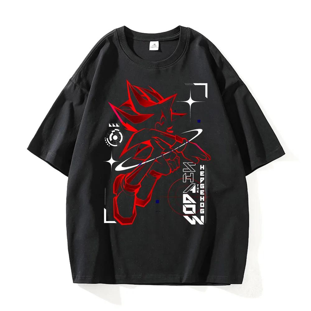 

Men s T Shirt Vintage 90s Shadows Hedgehogs T-Shirts Fashion Summer Tees Y2K Basic Printed Tops Birthday Gift S