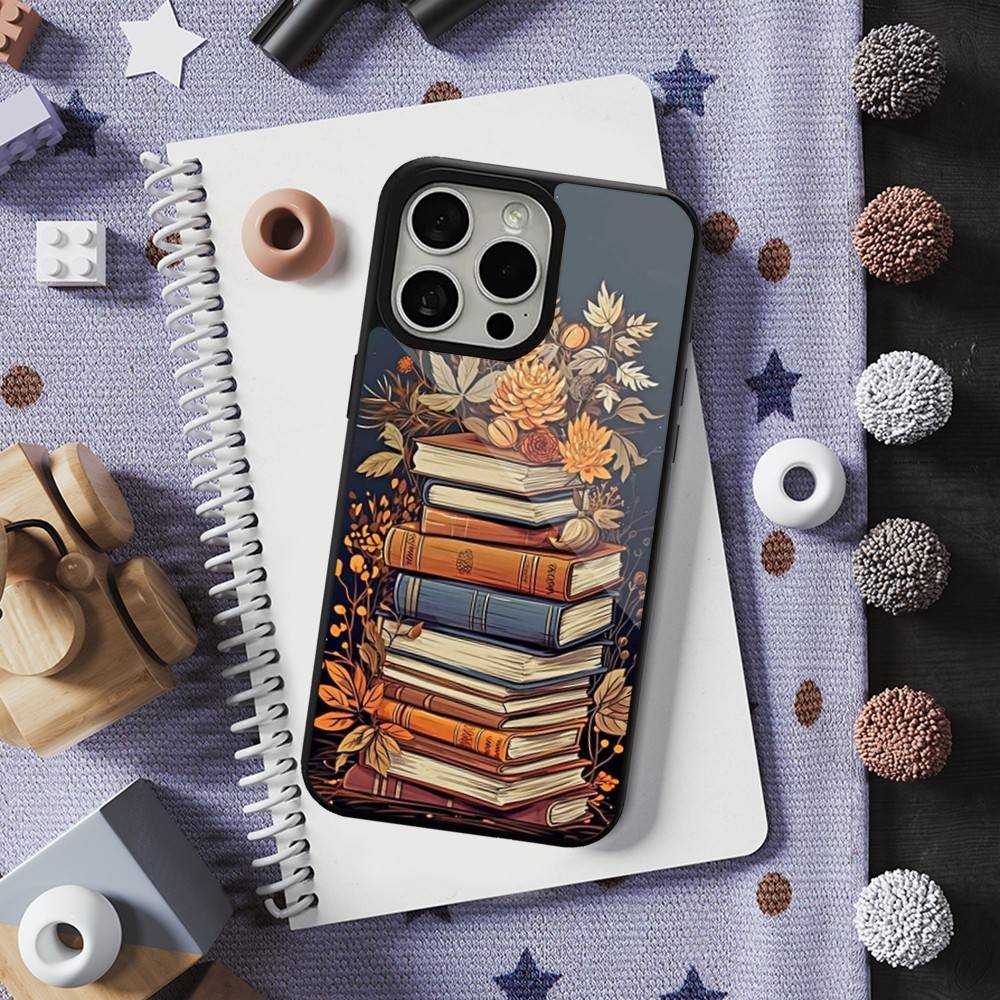 Read Art Illustration Books Phone Case  For iPhone 16,15,14,13,12,11,Pro,Max,Plus,Mini,Magsafe,Magnetic Wireless Charging Case