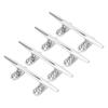 4Pcs Boat Dock Cleat 5 Inch 316 Stainless Steel Secure Fixation Marine Rope Cleat for Yacht Ship