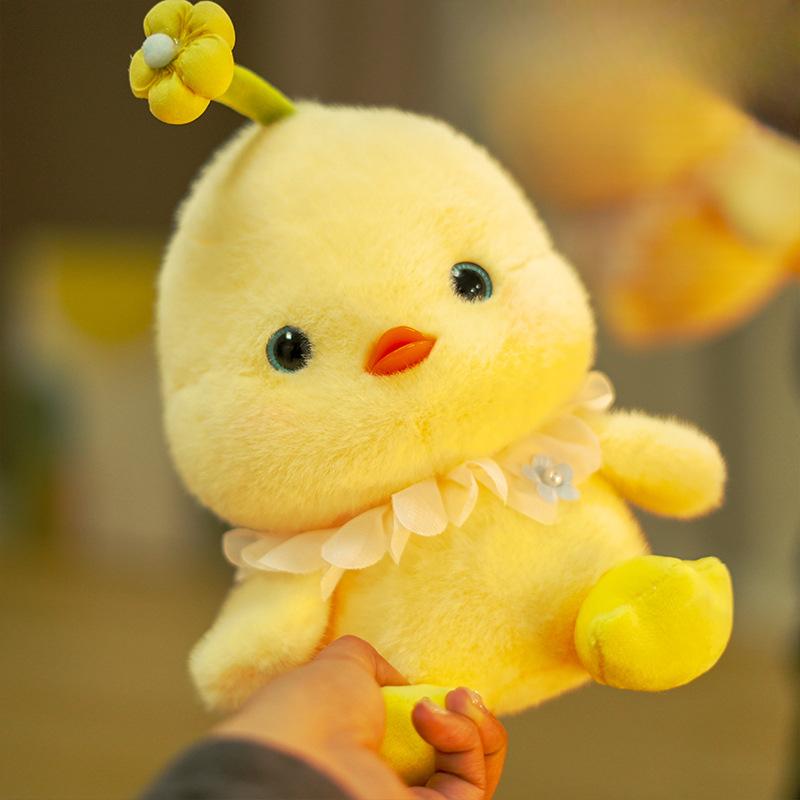 Cute Cute Little Yellow Duck Plush Toy 8-inch Doll Doll Girl Heart Doll Wedding Sprinkler Doll Gift