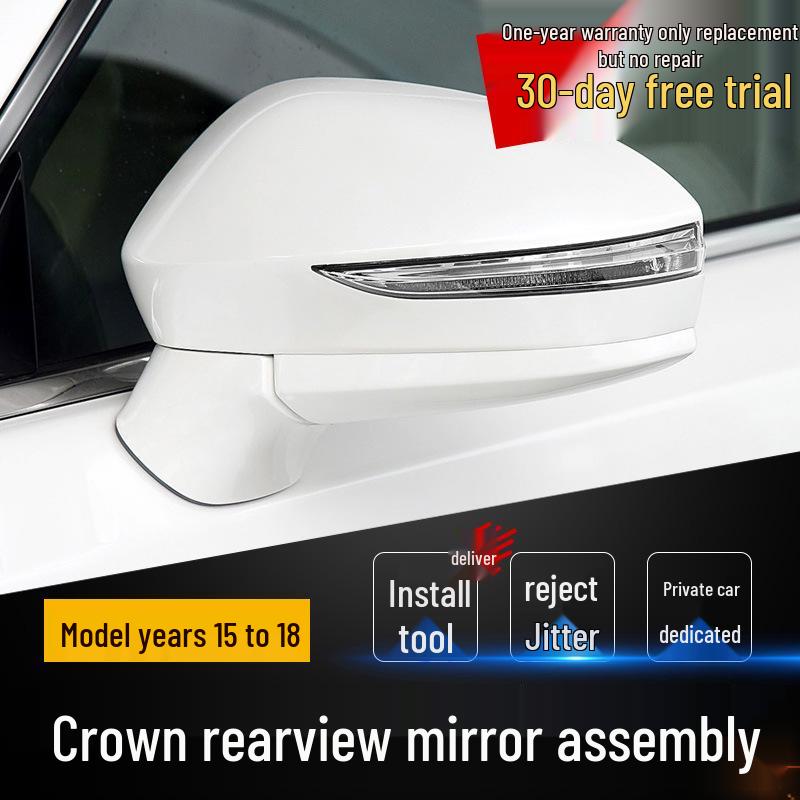 

Сборка крышки зеркала заднего вида для Toyota Crown 2015-2018 годов выпуска Unpainted - Driver Side (Left)