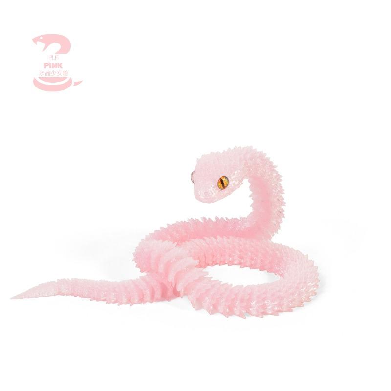 3D Printed Flexible Viper Snake Model – Art Decor, Multiple Colors & Sizes (30cm/40cm/60cm) Perfect for Home and Office Décor.