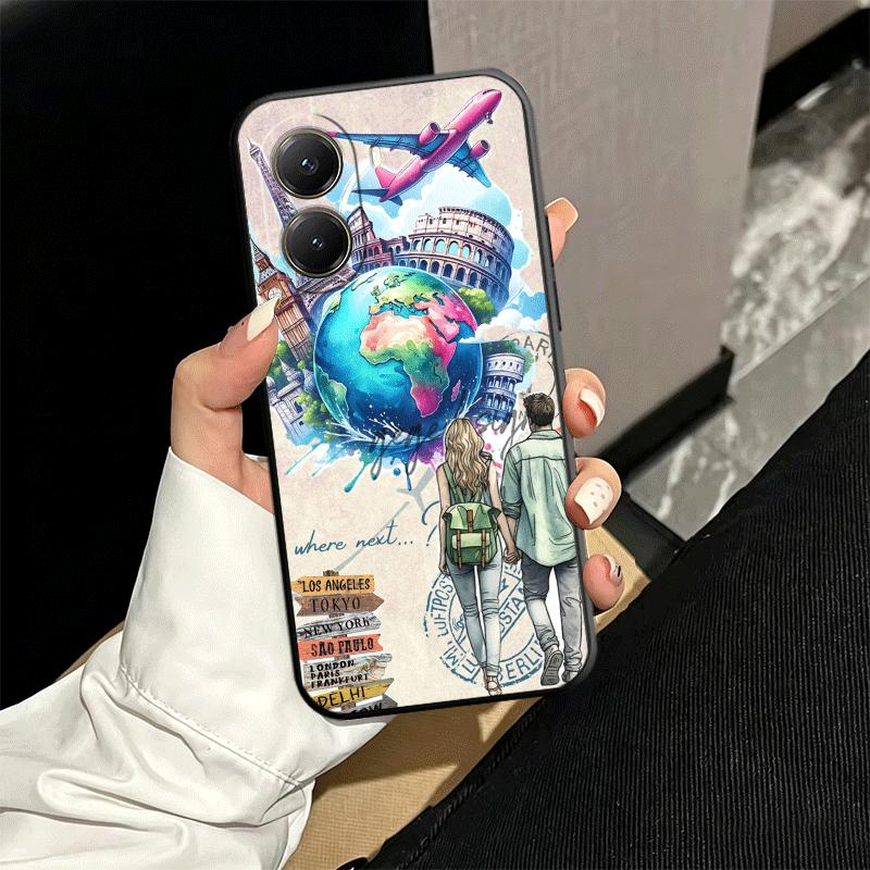 

Travel Map Artistic Pattern Soft Phone Case for Xiaomi Poco X5 X6 X7 X8 Pro Max X3 F7 F8 Ultra M8 M7 M6 M5 Redmi 15 15C 14C 13C Xiaomi Poco M7 4G