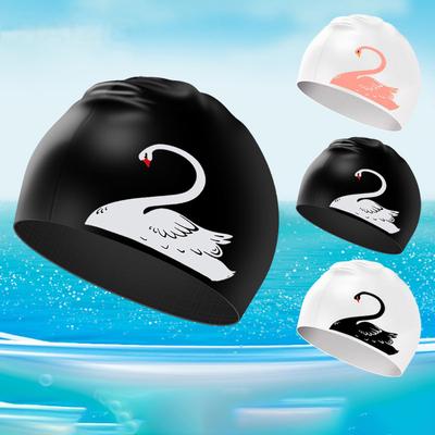 Silicone Comfortable Not Strangling Head Swim Cap Fitness Swimming Ear Protections Hair Protections Waterproof Adult