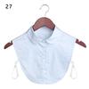 Classic Women Cotton Lace Fake Collar Vintage Detachable Clothes Accessories Lapel Blouse Top Shirt Collar False Collar DropShip