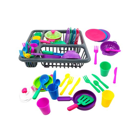 

26 шт./компл., посуда для моделирования, игрушки для дома, цветной резак, вилка, ложка, тарелка, кухонная утварь, игрушки для ролевых игр, детская кухня, игрушки для дома