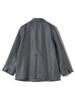 Ships Colors Hand Washable Melange Herringbone Double-Button Jacket (227060006) Gray, One Size