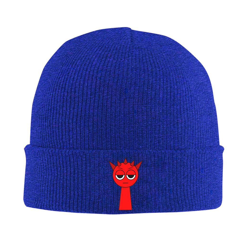 Raddy from Sprunki! Beanie Hats  Knitted Hat Adult Unisex Cute Warm Soft Caps Spring Hippie Custom Bonnet Hats
