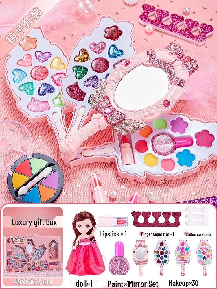Kids' Makeup Set for Ages 3-6: Genuine Girls' Playhouse Toy with Lipstick 012/013