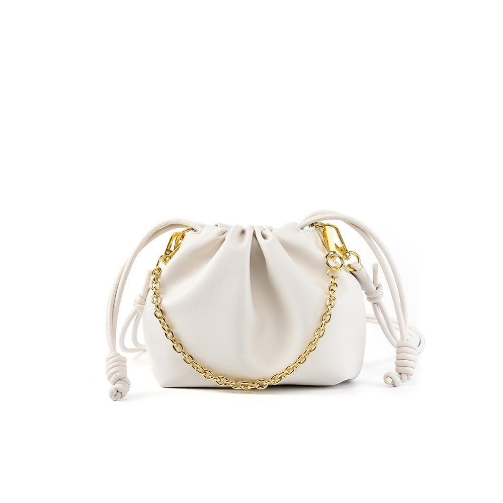 

Кожаная Универсальная Сумка-Мешок Маленькая Сумка-Ведро Новая Сумка-Облако Цепь Женская Сумка На Плечо Кожаная Сумка