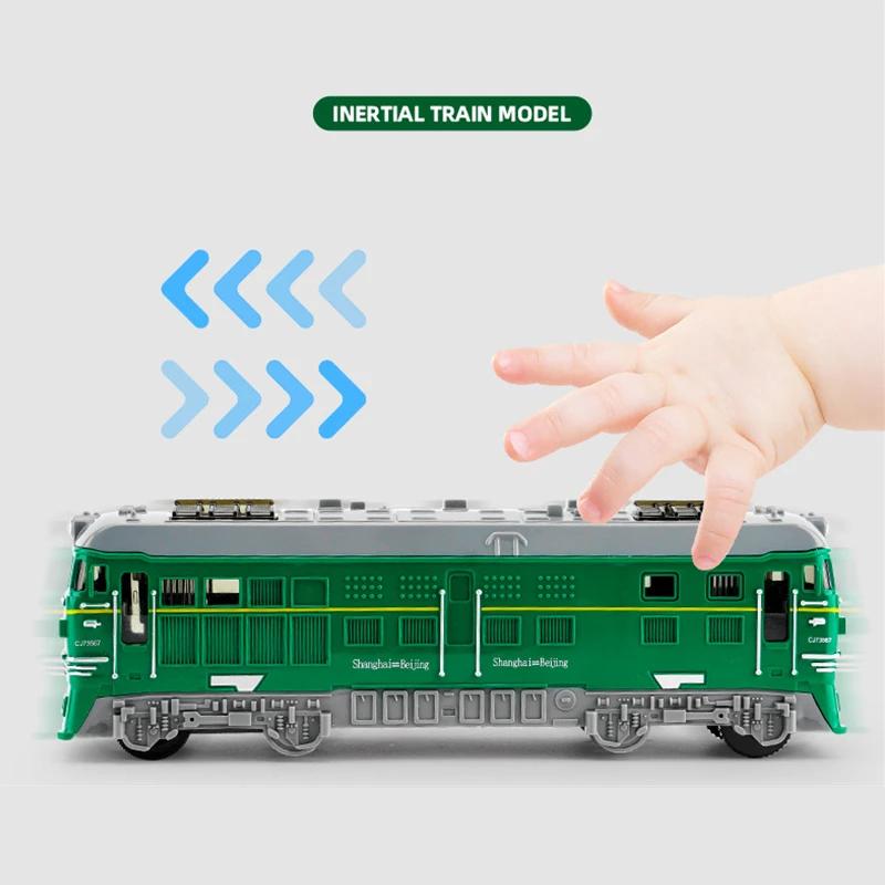 Tiny Train Toys Inertia Cars With Sound & Light Vehicle Model For Kids Toy Gift For Birthdays Christmas Educational Simulation
