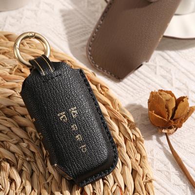 Customized for Kia Commercial Vehicle Key Cover Pure Handmade High-end Leather Car Key Bag Shell Ring
