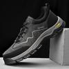 FashionHandmade Leather Men Casual Sneakers Vintage Style Male Outdoor Shoes Non-Slip Travel Treking Footwear Leisure Walk Hiking Shoes