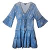 Gold Fish Dress Sea Blue Nomad