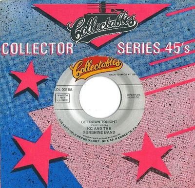 7inch Record KC & THE SUNSHINE BAND - Get Down Tonight / Sound Your Funky COL0316A Collectables - US Dance & Electronica Used