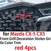 Naklejka Dekoracyjna na Przednią Kratkę Samochodu Listwa Kolorystyczna Kratki do Mazda CX-5 CX5 Akcesoria Zewnętrzne 2022 2023 2024 2025 gbmqn50