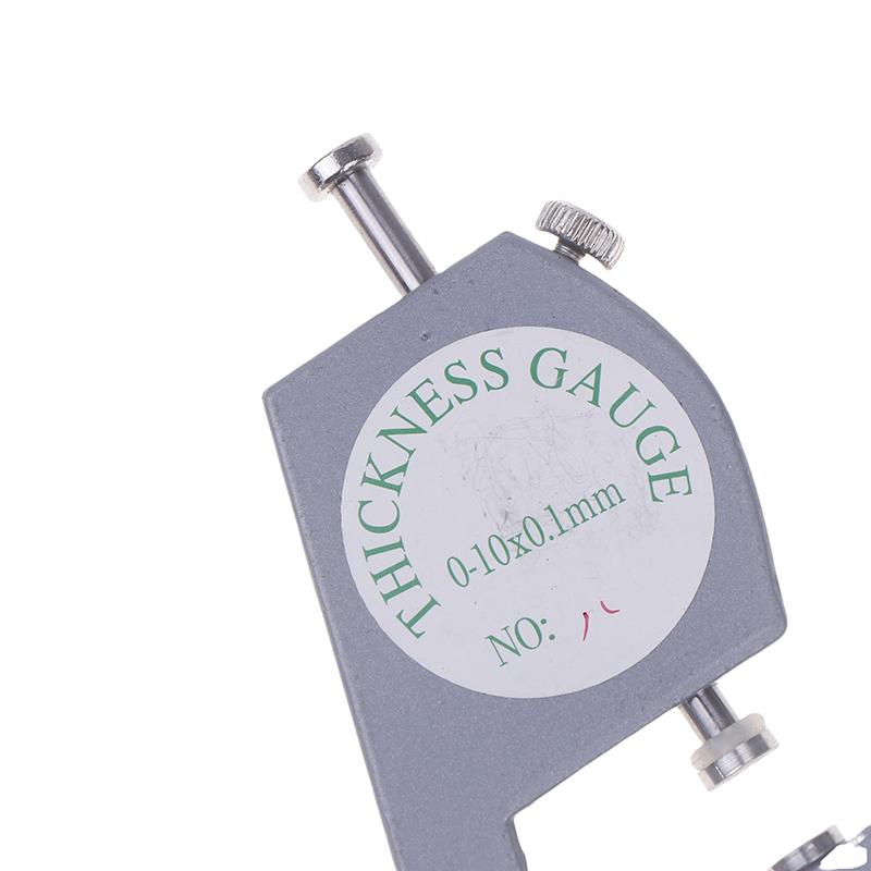 Leather Gauge Thickness 0-10Mm Accuracy 0.1Mm Dial Paper Meter Tester For Hollow Pipe Or Circular Tube Caliper Measuring Tool
