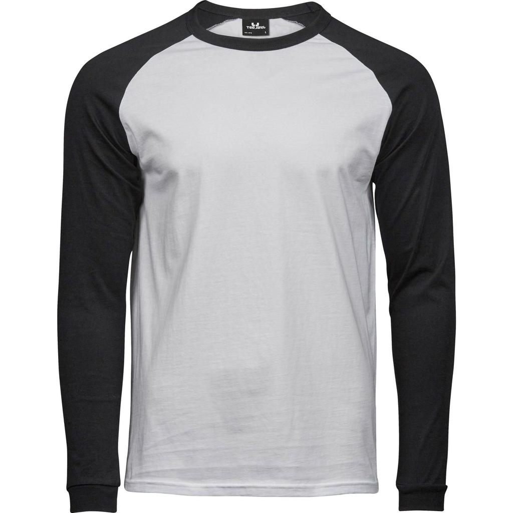 Tee Jays Mens Long-Sleeved Baseball T-Shirt