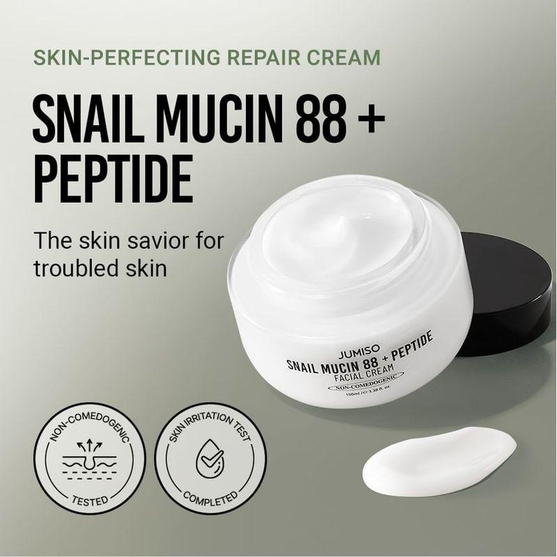 jumiso Snail Mucin 88 + Peptide Facial Cream Mini Bundle Set