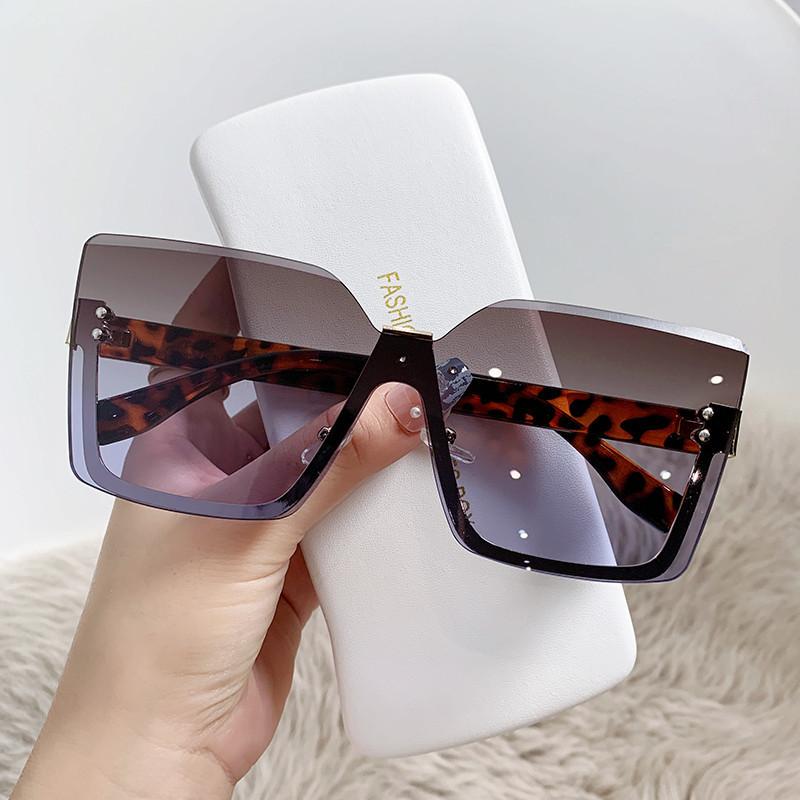 Diamond Cut-edge Sunglasses Ladies Vintage European and American Metal Half Frame Sunglasses Outdoor Sunscreen Sunglasses Y2k