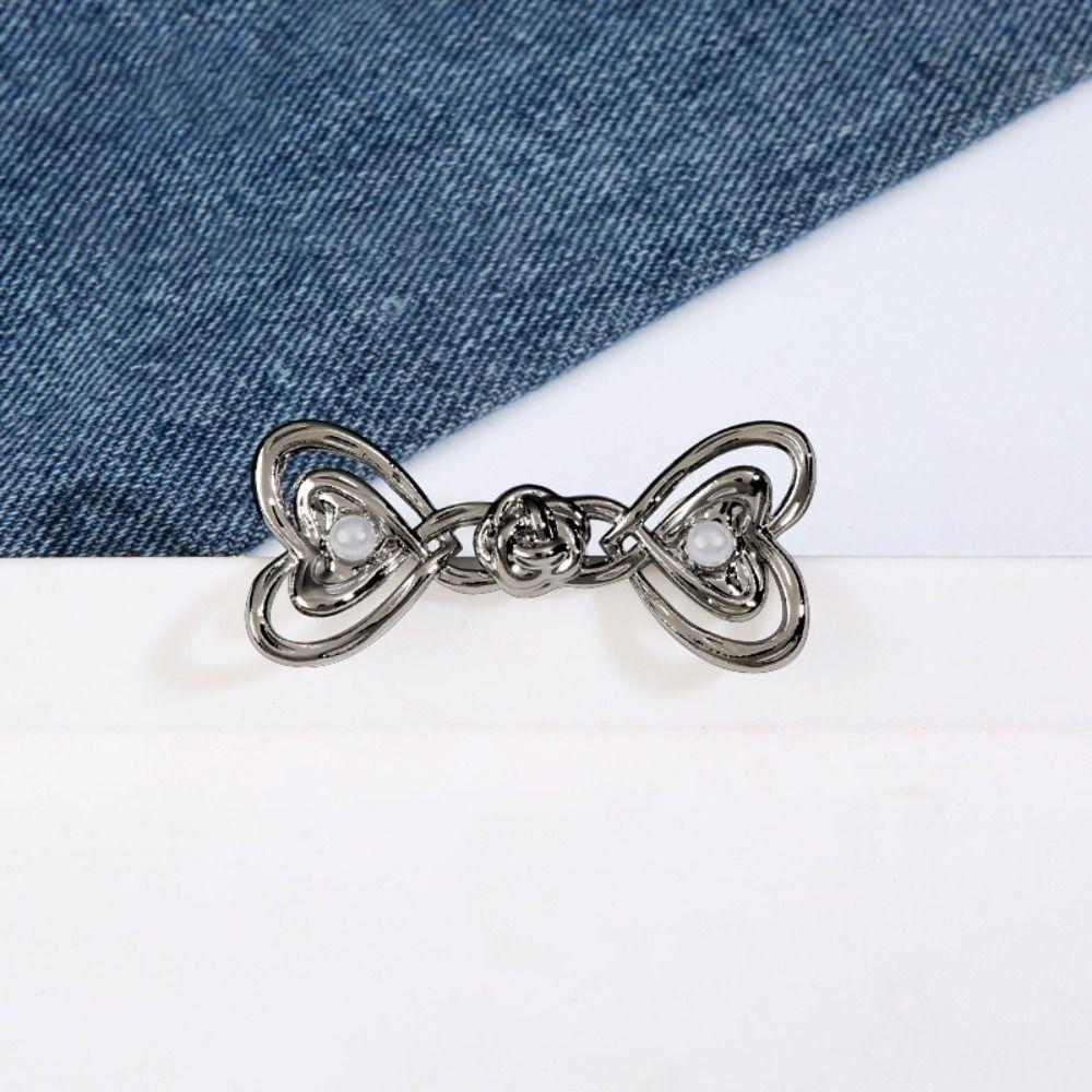 

Чотирикутна зірка у формі серця Джинсові ґудзики Кроляча пряжка на талії Портативний металевий ґудзик без пришивання Antique silver-Style1