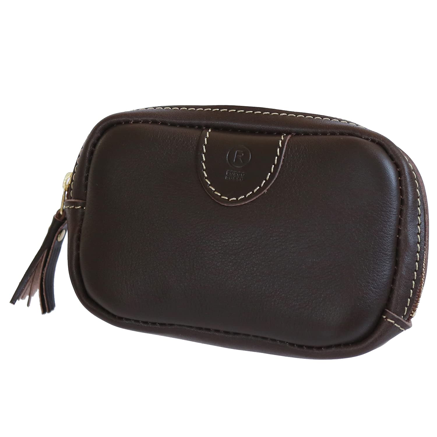 

Mini accessory makeup genuine Porco Tochigi compact [PORCO ROSSO] pouch, case, pouch, small, brand, leather, leather, Rosso, men s, women s, leather, шоколадний