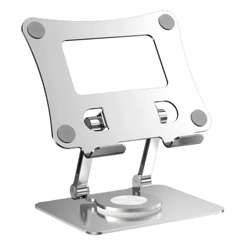 360° Rotating Metal iPad Stand for Desktop - Adjustable Height for Painting, Gaming, and Learning