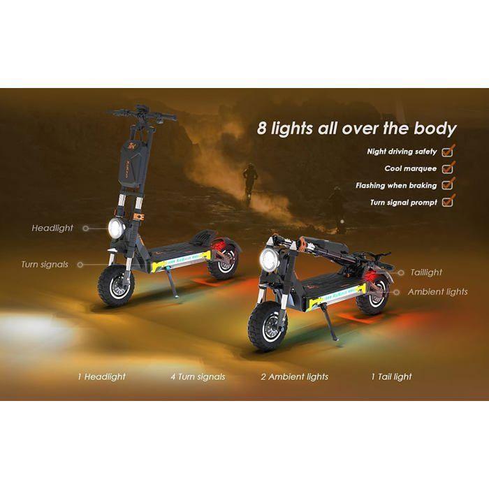 Scooter électrique - KuKirin G4 Max - Deux moteurs 3200 W -- Batterie amovible 60 V 35,2 Ah - Autonomie maximale 95 km