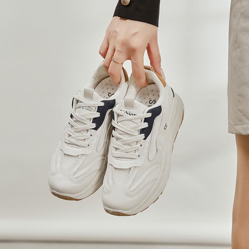 Summer women's autumn new round head lace-up sports and leisure little white shoes