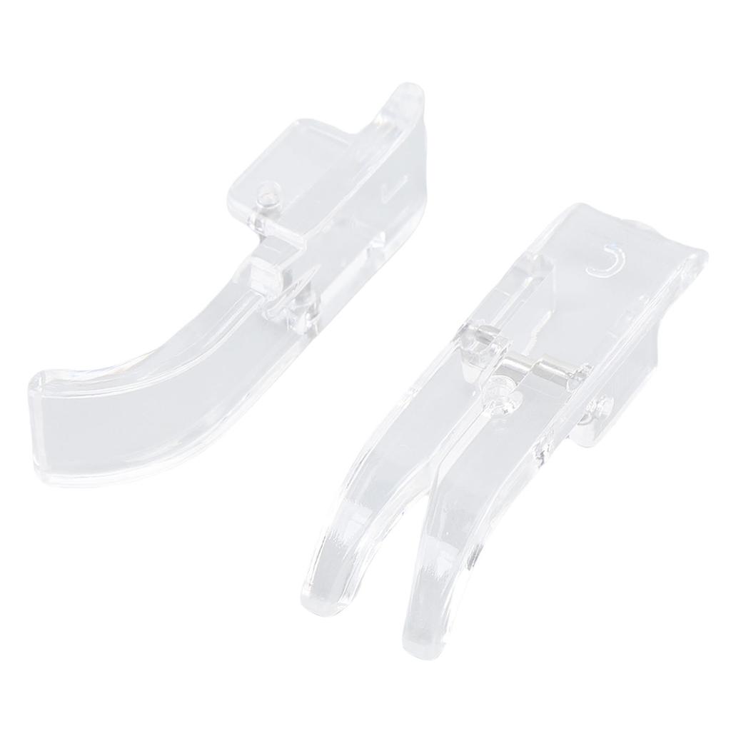 2 Stück Nähfuß Ersatz für Singer 2250 2259 8280 3221 3223 Nähmaschine Rechts Mitte Transparentfuß 10mm