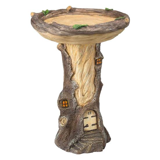 Hedgehog Bird Feeder Statue 3D Printing Technology Yard Sculpture Resin Outdoor Statue