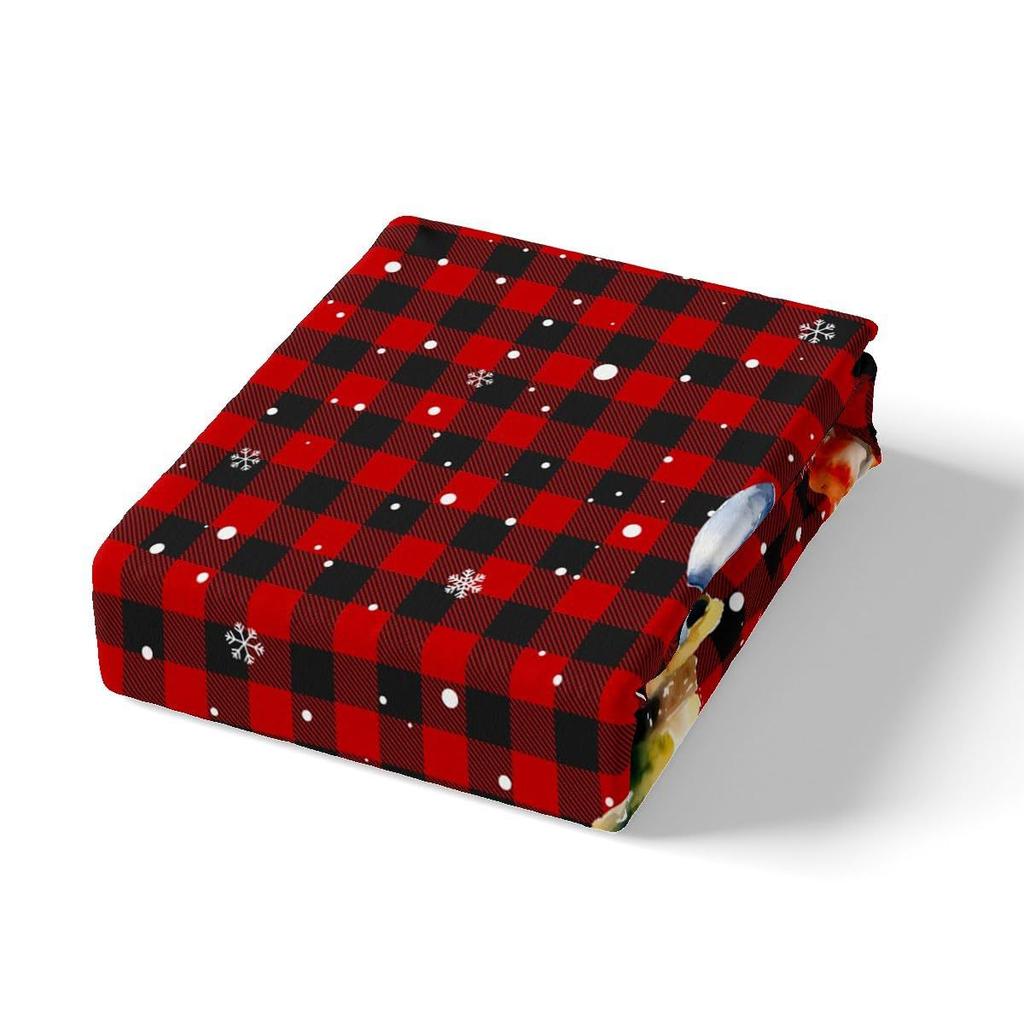 Christmas Snowman Down Comforter Set Bedding Set 3-piece Duvet Cover Set