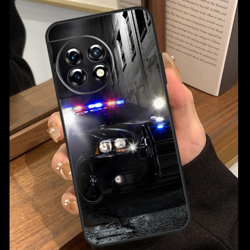 Police Cars Light At Night Case For OnePlus Nord 5 CE 2 3 4 Lite N20 N30 OnePlus 15 R 13R 12R 10T 13T 10 11 12 13 Cover