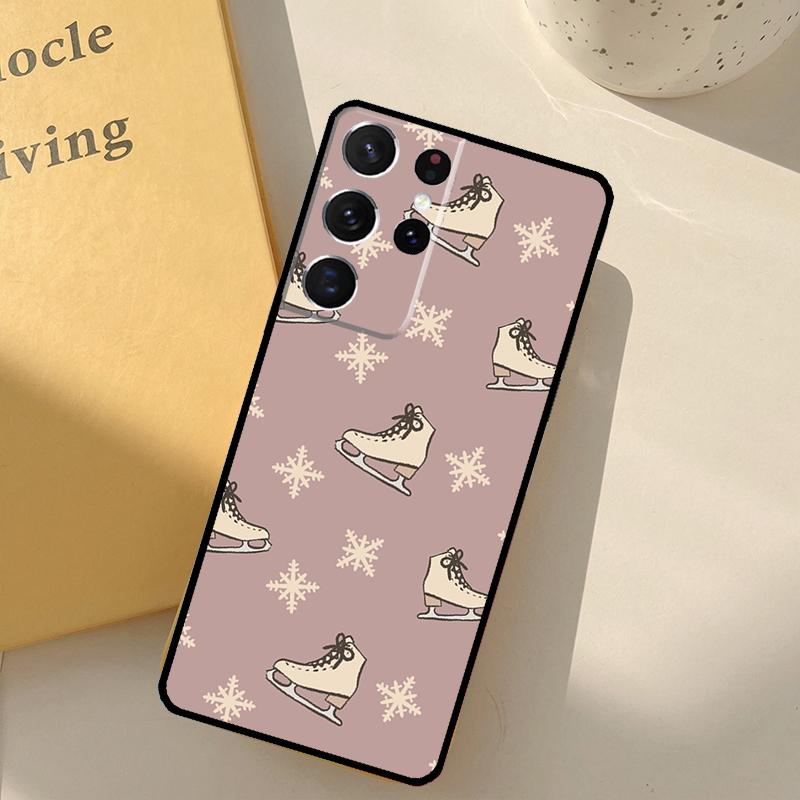 Ice Skating Phone Case For Samsung Galaxy S25 Ultra S20 S21 S22 S23 S24 Plus S9 S10 S25 FE Cover Shell