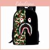 Shark Backpack Design Lightweight Material Schoolbag Students For