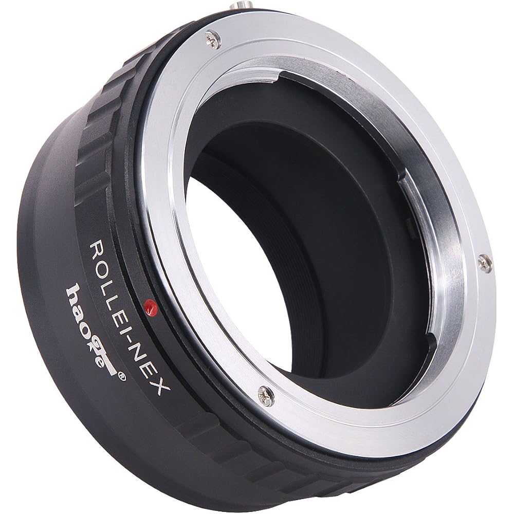 Haoge Manual Lens Mount Adapter for Rollei 35 SL35 QBM Quick Bayonet Mount Lenses - Applicable To Sony E NEX Cameras A3000 A3500 A5000 A5100 A6000 A64