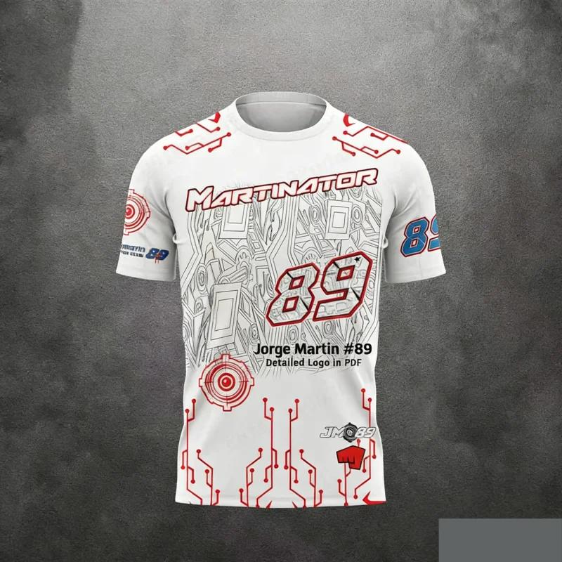 Koszulka Motocyklowa Wyścigowa Garnitur Jeździec #89 Jorge Martín i Jeździec #72 Marco Bezzecchi Codzienna Koszulka Rodzinna Dziecięce Koszulki