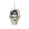3D Halloween Ball Hanging Decoration with Chain - Retro Mirror Reflective Ornament for Decor
