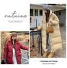 Women's Thick Padded Over-the-Knee Cotton Coat with Stand-Up Collar, Loose Fit, Plus Size, Long-Length Warm Outerwear.