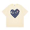 VibeStreet NUEVA Camiseta 100% Algodón Camiseta de Hombre con Forma de Corazón para Mujer Nueva Marca Original Camiseta Tops para Hombre Verano Manga Corta Moda Ami Amoring