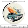 Retro Racing Competition Fashion Trend Pattern, Multi-Functional Spare Tire Cover For Jeep/RV/Truck, Tear-Resistant Polyester Ma