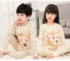 New Kids Boys Girls Autumn Cotton Pajamas Cute Cartoon Print Long Sleeve T-Shirt Tops + Pants Sets Baby Sleepwear Clothing