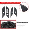 For Toyota Hilux Pickup Truck 2026 2016 Car Window Switch Panel Cover Trim Carbon Fiber Pattern Interior Decoration Accessories